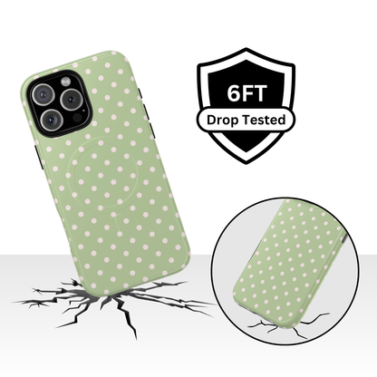 Polka Dot Matcha Case
