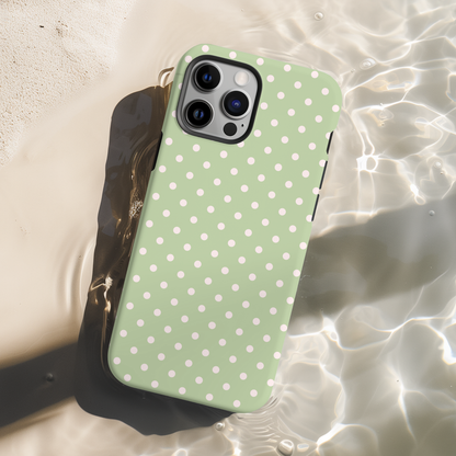 Polka Dot Matcha Case